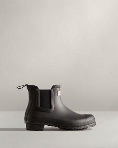 Hunter Original Naisten Original Chelsea Boots Mustat | Suomi-31095